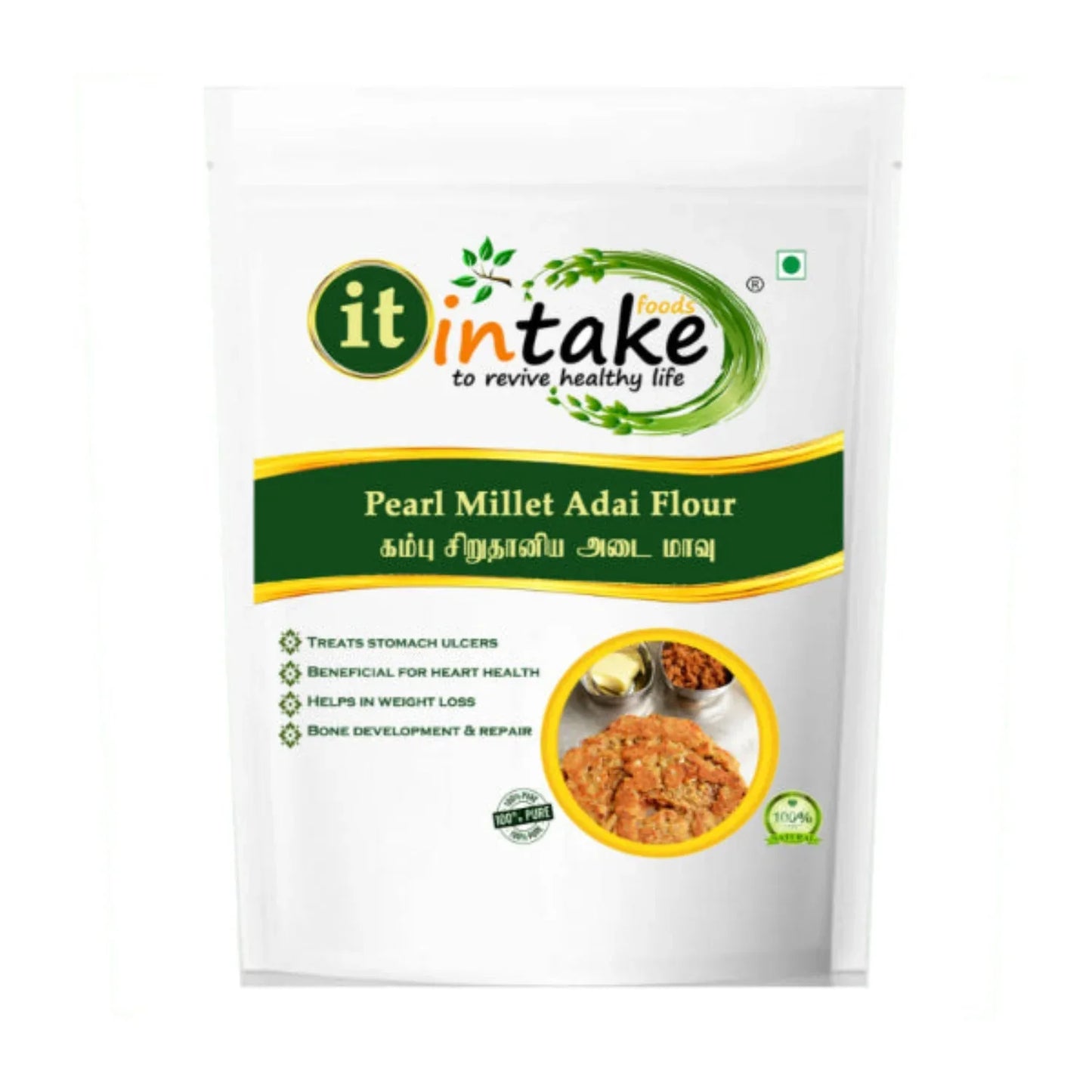 Intake Pearl Millet Adai Flour / Kambu Adai Flour / Millet Adai Flour - 1 kg - Orgoshops