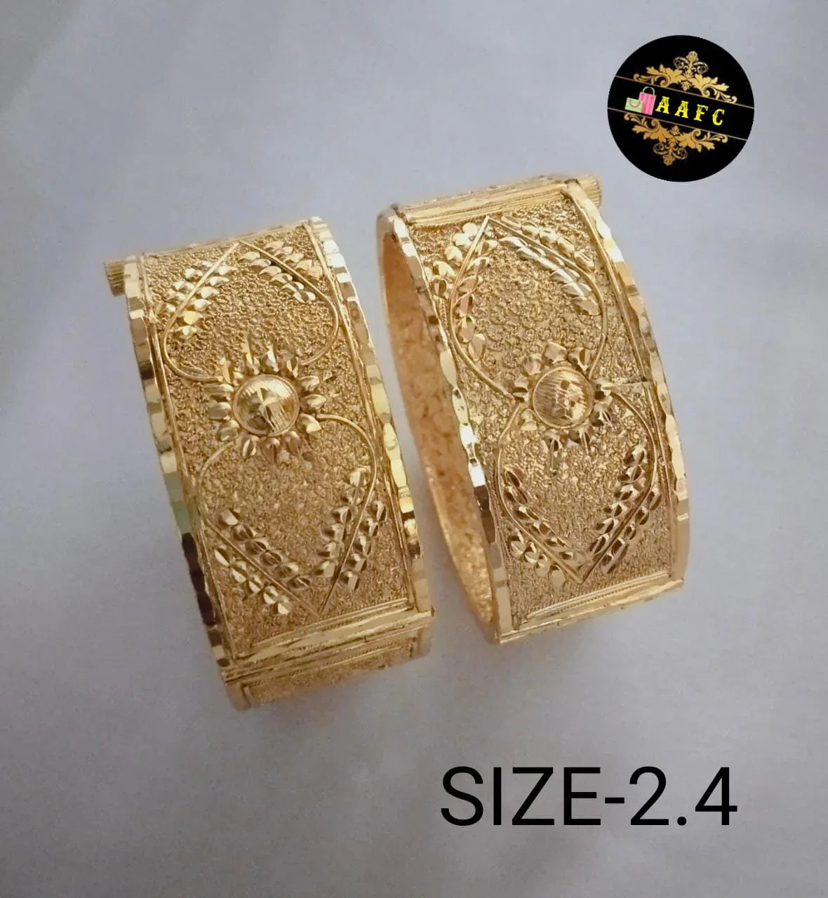 RS Jewelery/Bangles/Valaiyal/Fashion Gold Plated Bangles/Covering Bangles - Orgoshops