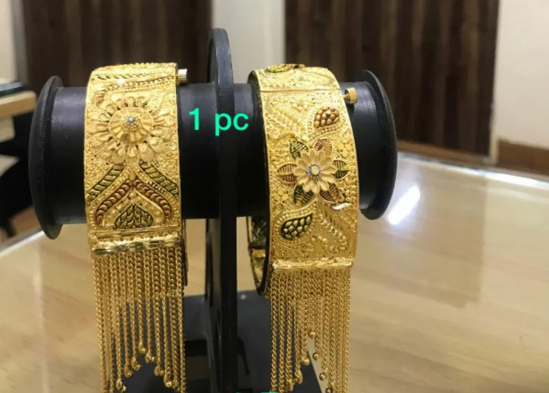 RS Jewelery/Bangles/Valaiyal/Fashion Gold Plated Bangles/Covering Bangles - Orgoshops