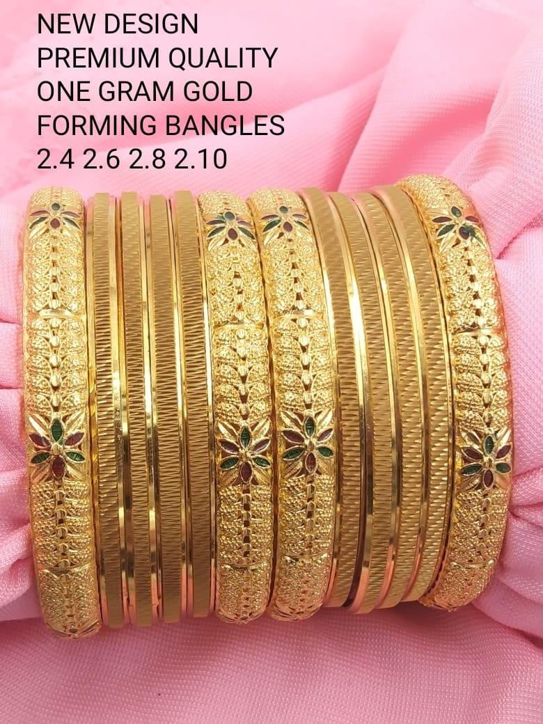 RS Jewelery/Bangles/Valaiyal/Fashion Gold Plated Bangles/Covering Bangles - Orgoshops