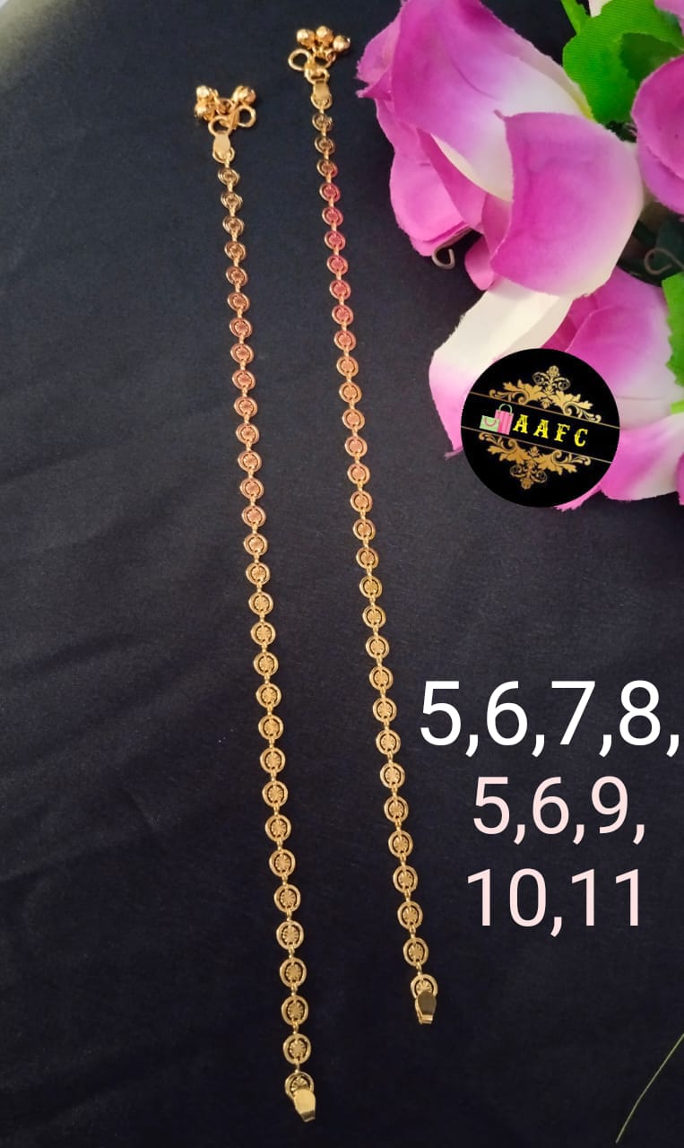 ஆர்எஸ் ஜூவல்லரி கொலுசு / ஐம்பொன் கொலுசு / அங்கிலெட் / கவரிங் கொலுசு