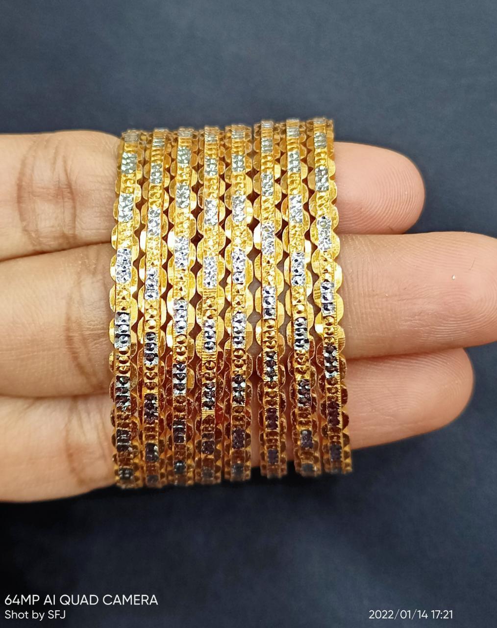 RS Jewelery/Bangles/Valaiyal/Fashion GoldPlated Bangles/Cavering Bangle - Orgoshops