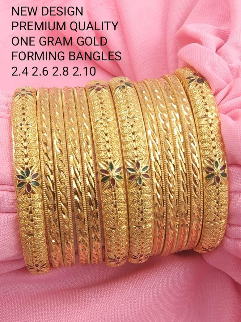 RS Jewelery/Bangles/Valaiyal/Fashion Gold Plated Bangles/Covering Bangles - Orgoshops