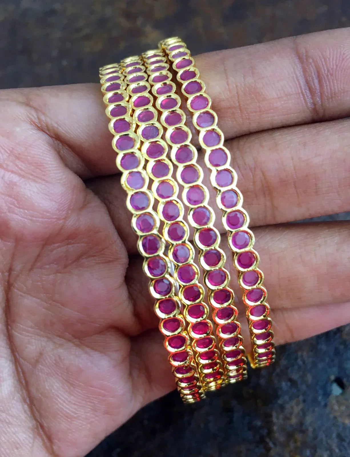 RS Jewelery / Bangles / Valaiyal / Fashion Gold Plated Bangles / Cavering Bangles - Orgoshops