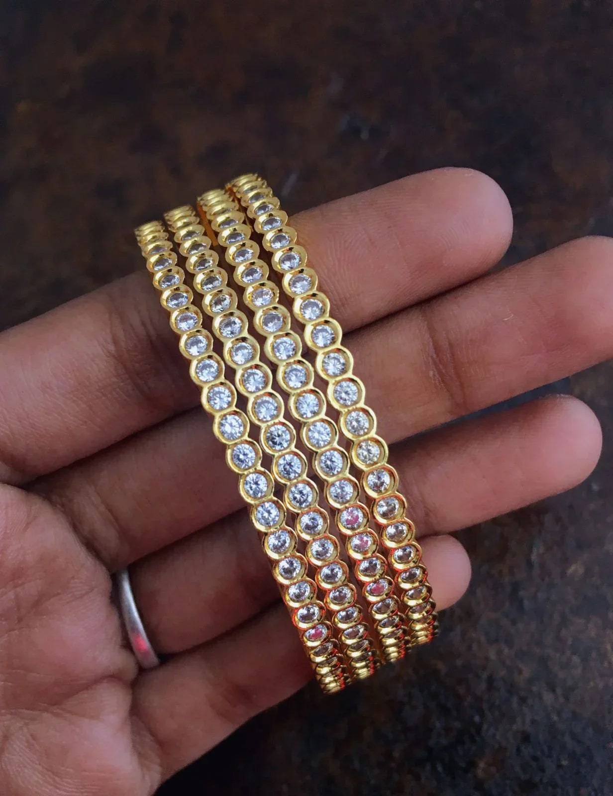 Rs Jewelery / Bangles / Valaiyal / Fashion Gold Plated Bangles - Orgoshops