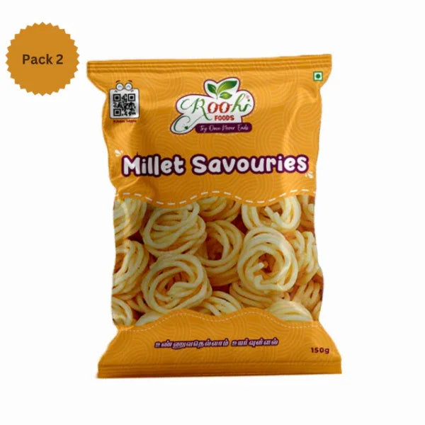 Roohi Thengaipal Murukku - 150 g (Pack of 2) - Orgoshops