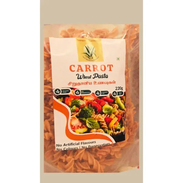 Nature's Harmony : Carrot Wheat Pasta - 220 Grams - Orgoshops