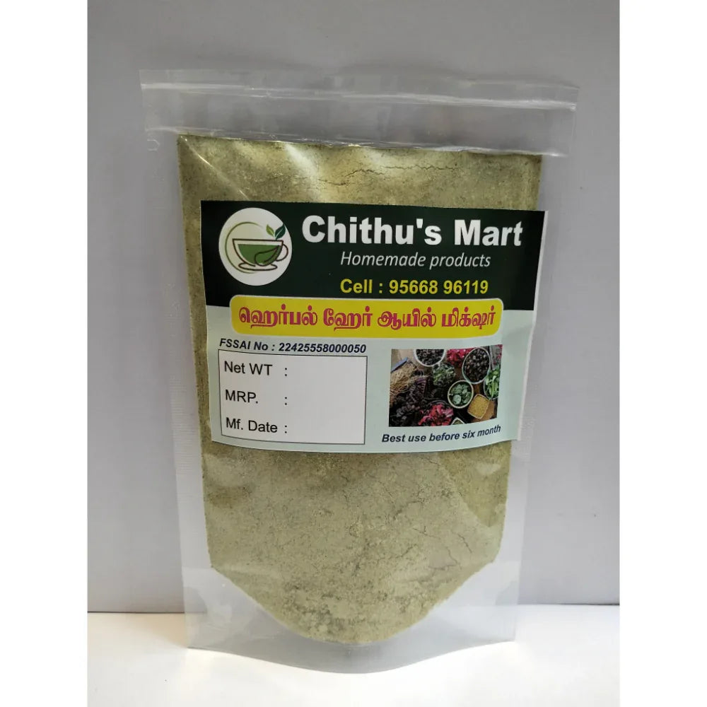 Chithu's Mart : Herbal Hair Oil Mix - 100 grams - Orgoshops