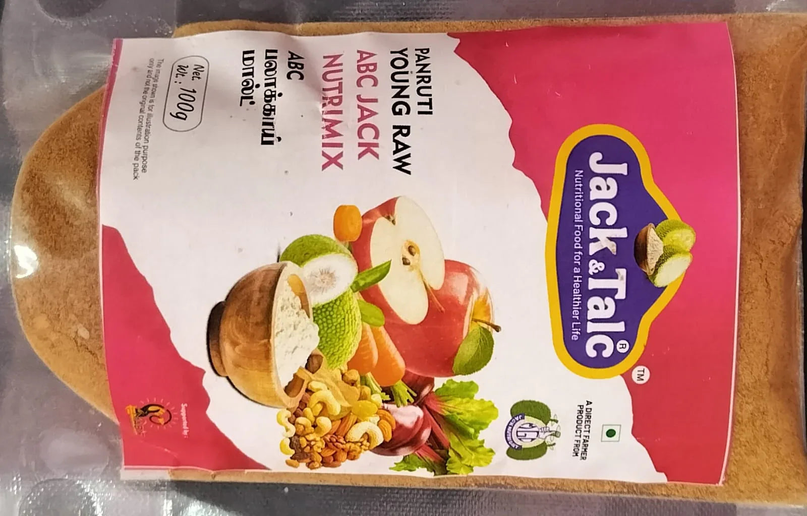 Jack Talc Panruti Young Raw ABC Jack Nutri Mix / ABC Nutri Mix - 100 g - Orgoshops