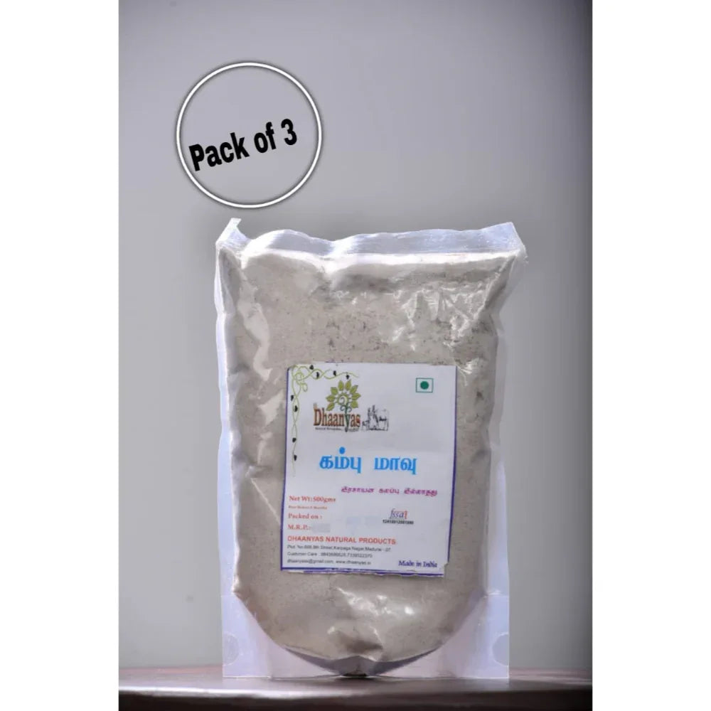 Dhaanyas Pearl Millet Flour - 450 Gms (Pack of 2) - Orgoshops