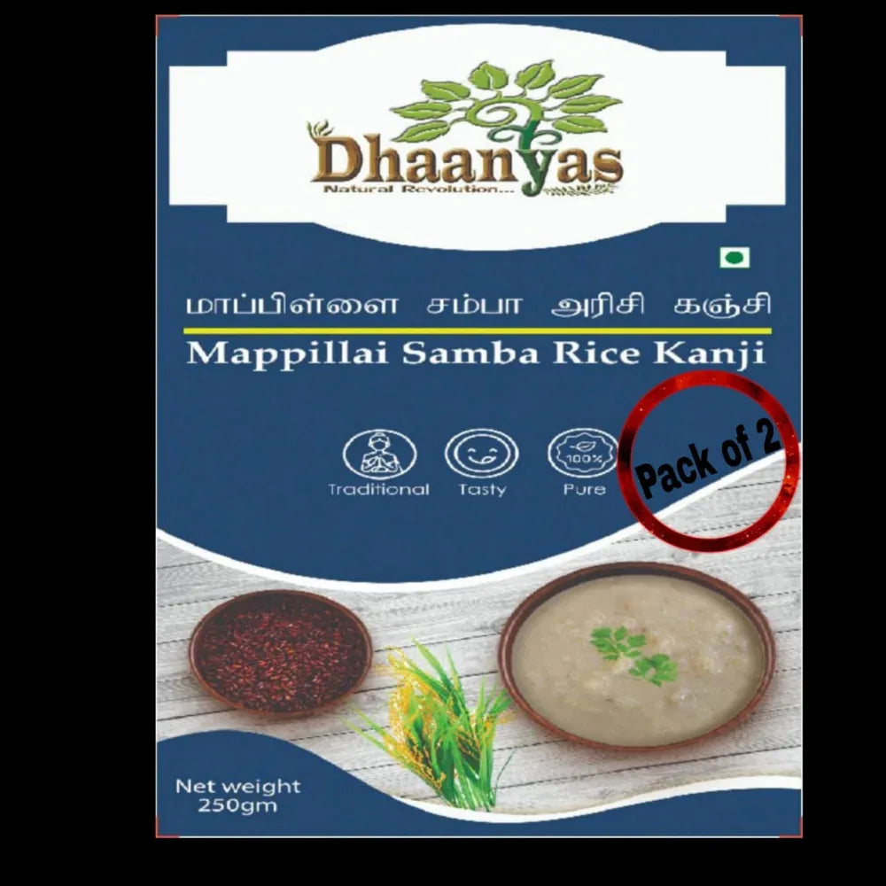 Dhaanyas Maapillai Samba Kanji Mix - 250 Gms (Pack of 2) - Orgoshops