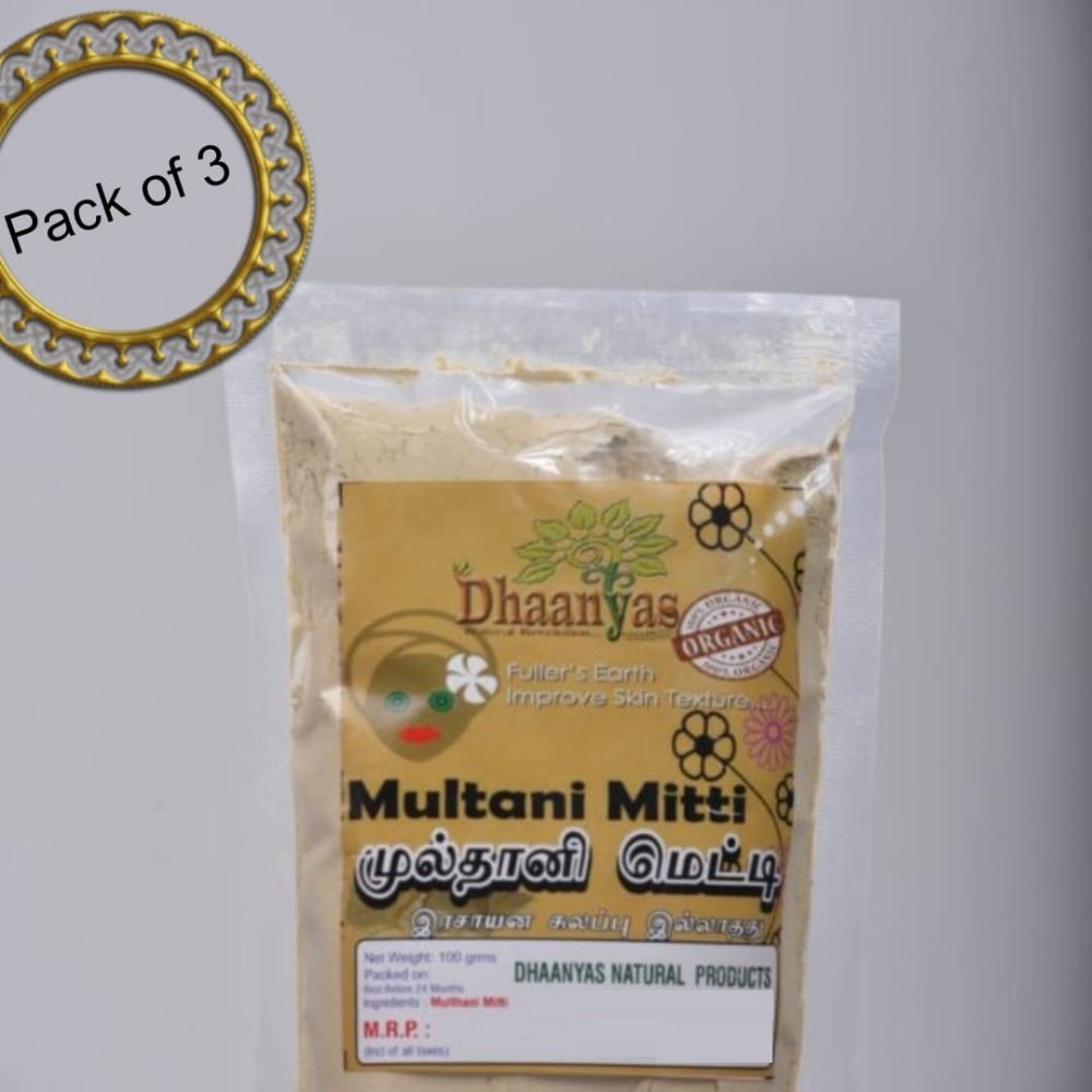 Dhaanyas Multhani Metti | தான்யாஸ் முல்தானி மெட்டி - 100 Gms - (Pack of 3)