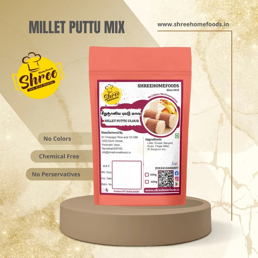 Shree Home Food Millet Puttu Mix - Orgoshops
