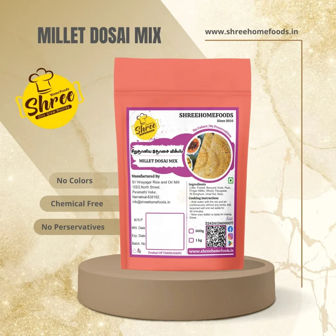 Shree Home Food Millet Dosai Mix - Orgoshops