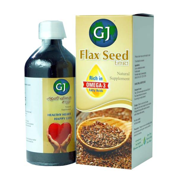 Gj Global Flax Seed Extract Juice - 500 ml - Orgoshops