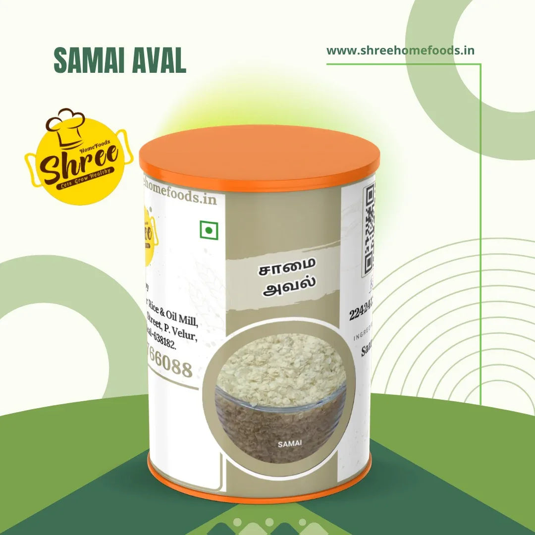Shree Home Food Little Millet Flakes / Samai Aval - 500 g - Orgoshops