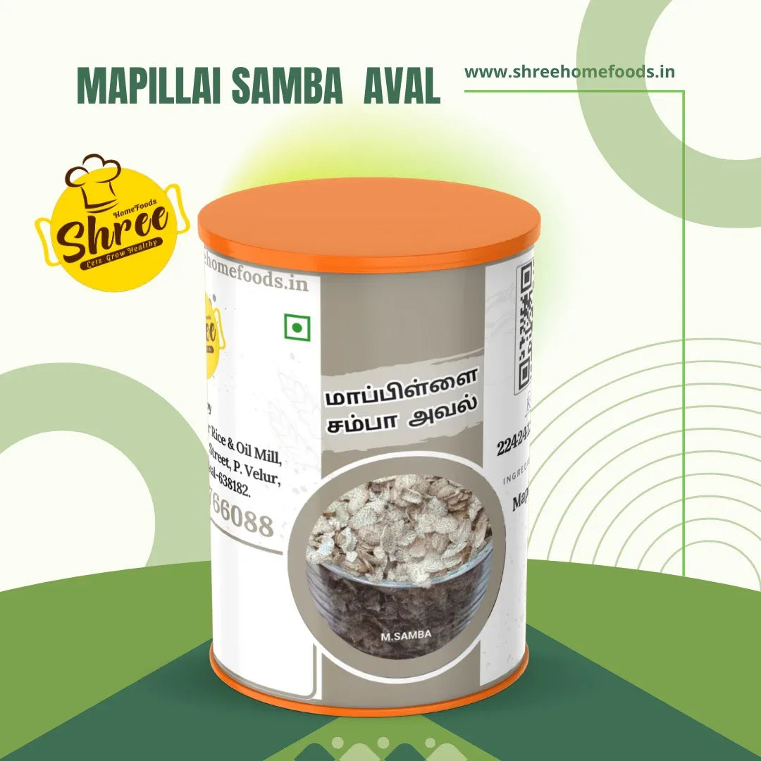 Shree Home Food Mapillai Samba Flakes / Mapillai Samba Aval - 500 g - Orgoshops