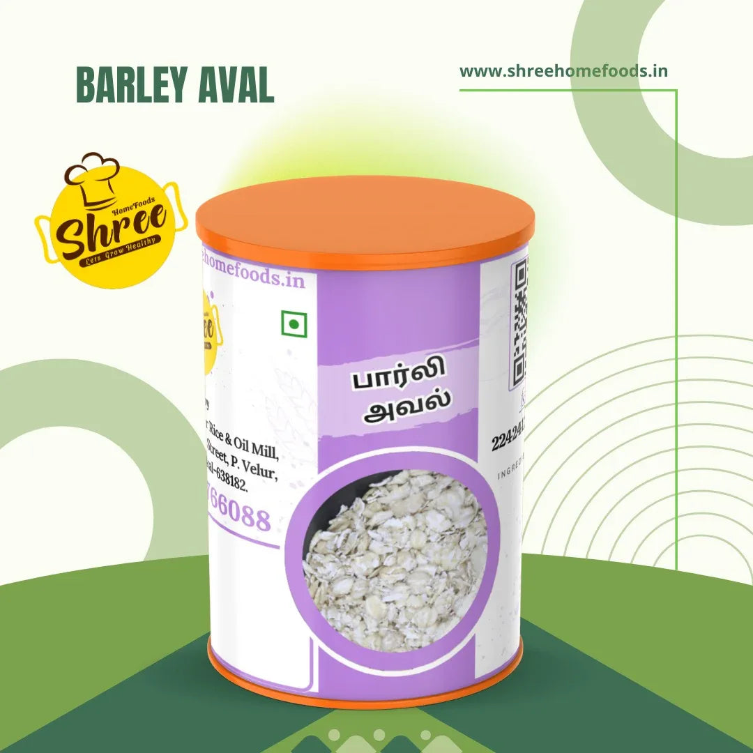 Shree Home Food Barley Flakes / Barley Aval - 500 g - Orgoshops