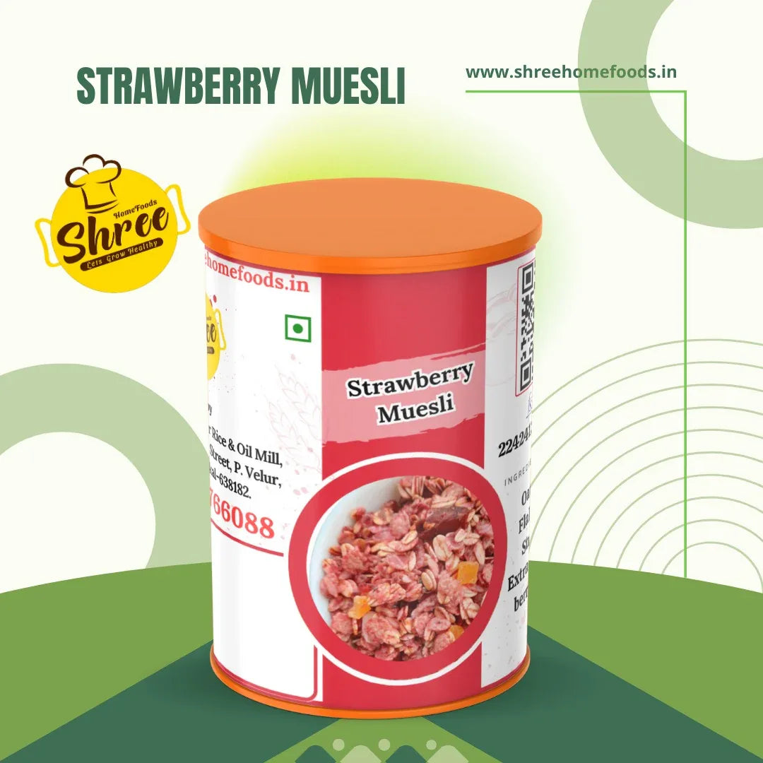 Shree Home Food Strawberry Muesli - 250 g - Orgoshops