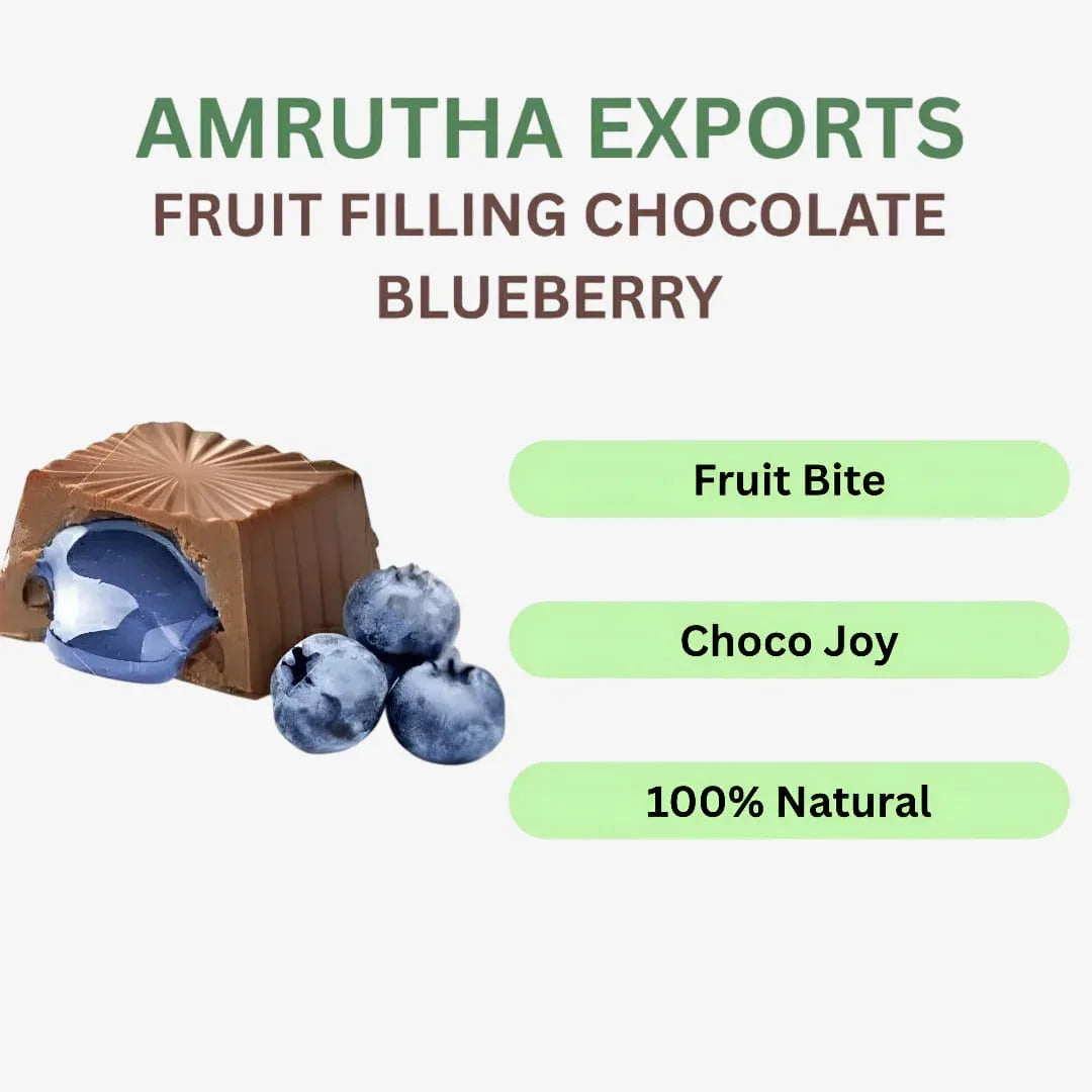 Amrutha Exports Fruit Filling Chocolate Blueberry - Orgoshops