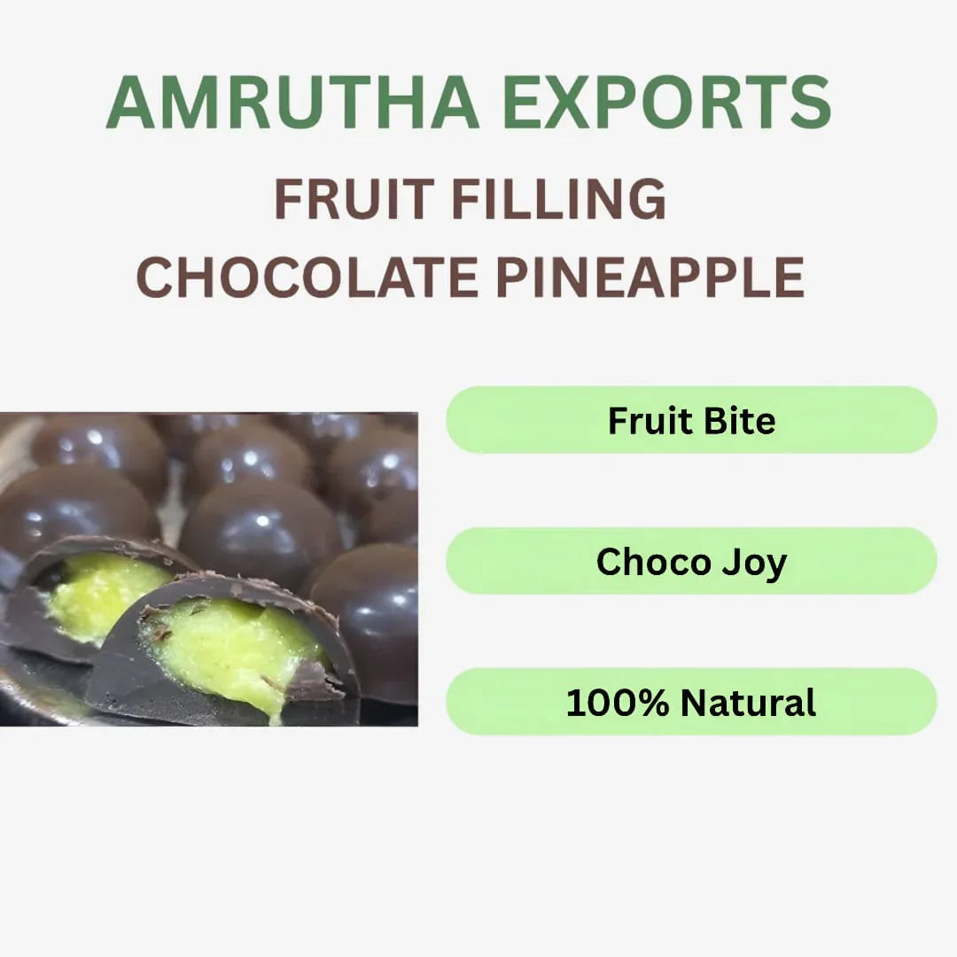 Amrutha Exports Fruit Filling Chocolate Pineapple - Orgoshops