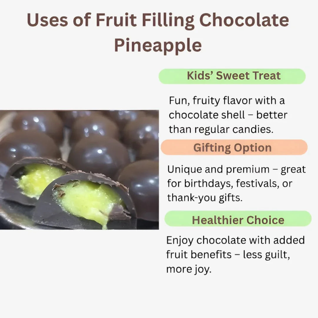 Amrutha Exports Fruit Filling Chocolate Pineapple - Orgoshops