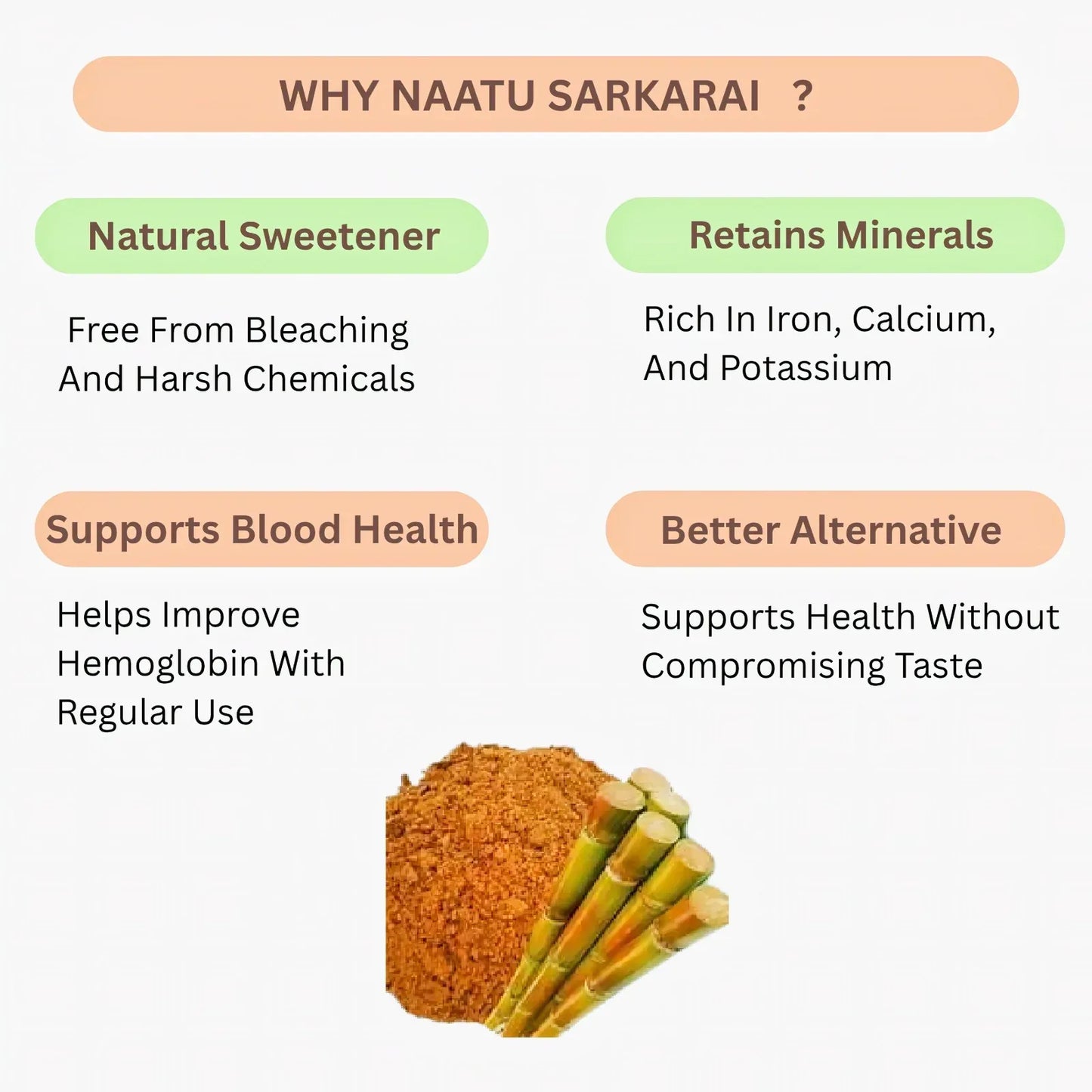 Araikkal Naatu Sarkarai - 500 gm ( Bye 1 Get 1 free offer) - Orgoshops