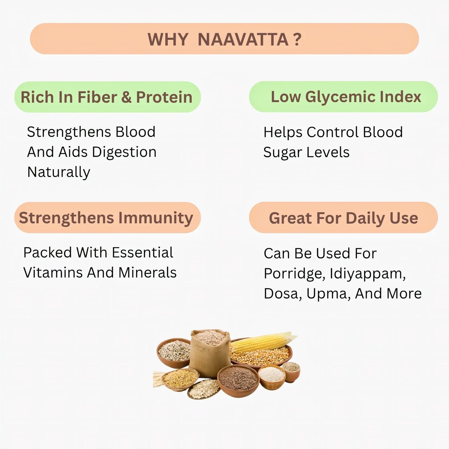 Araikkal Naavatta (Gothumai & Siruthaniyam) - 1 Kg - Orgoshops