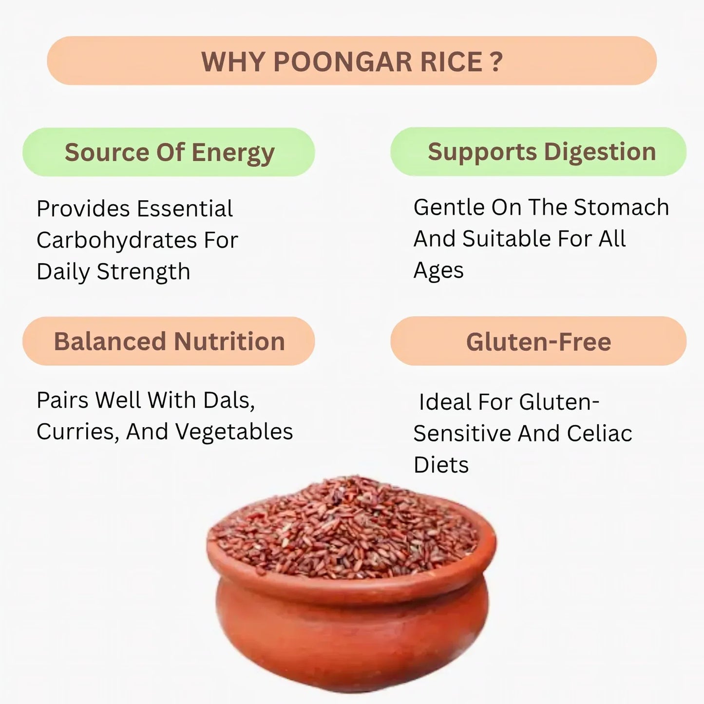 Araikkal Poongar Rice / Poongar Arisi - 500 g ( Pack of 2 ) - Orgoshops