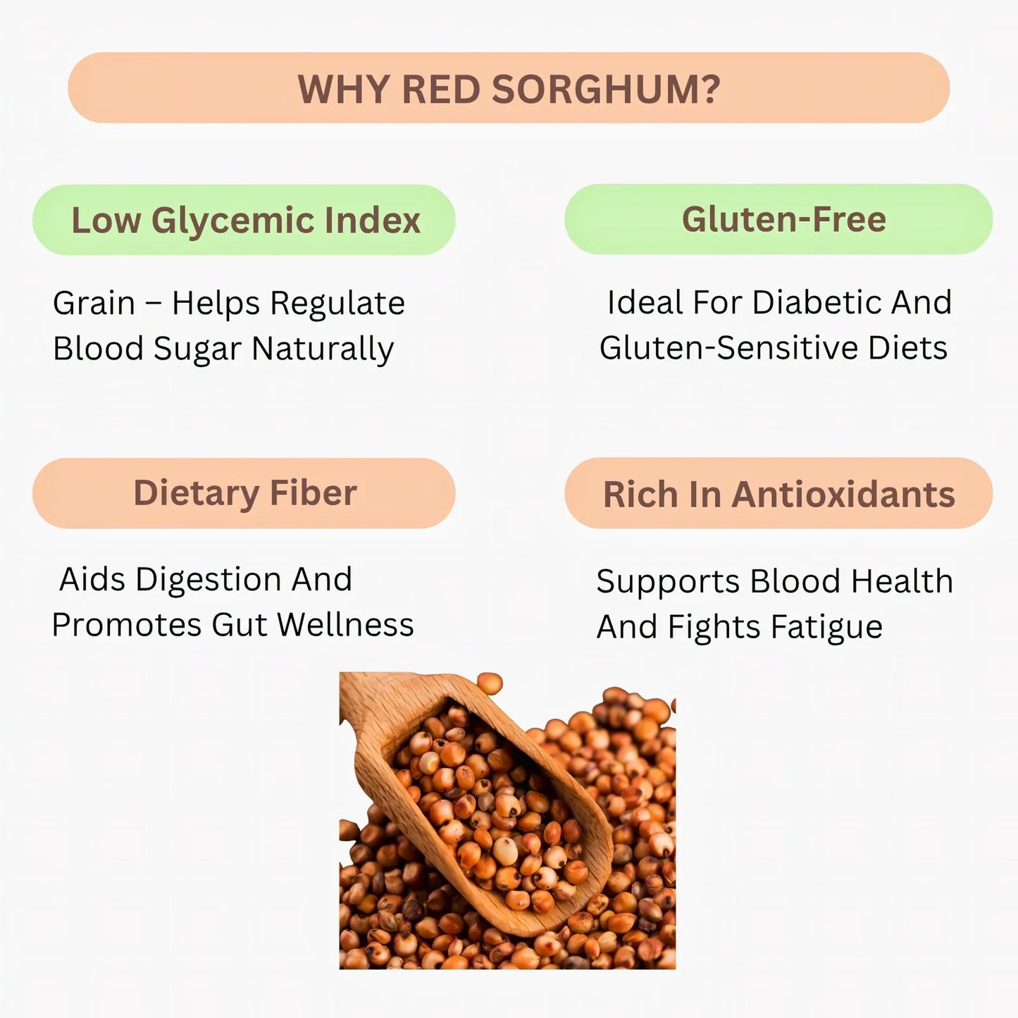 Araikkal Red Sorghum / Sorghum - 500 g (Pack of 4) - Orgoshops