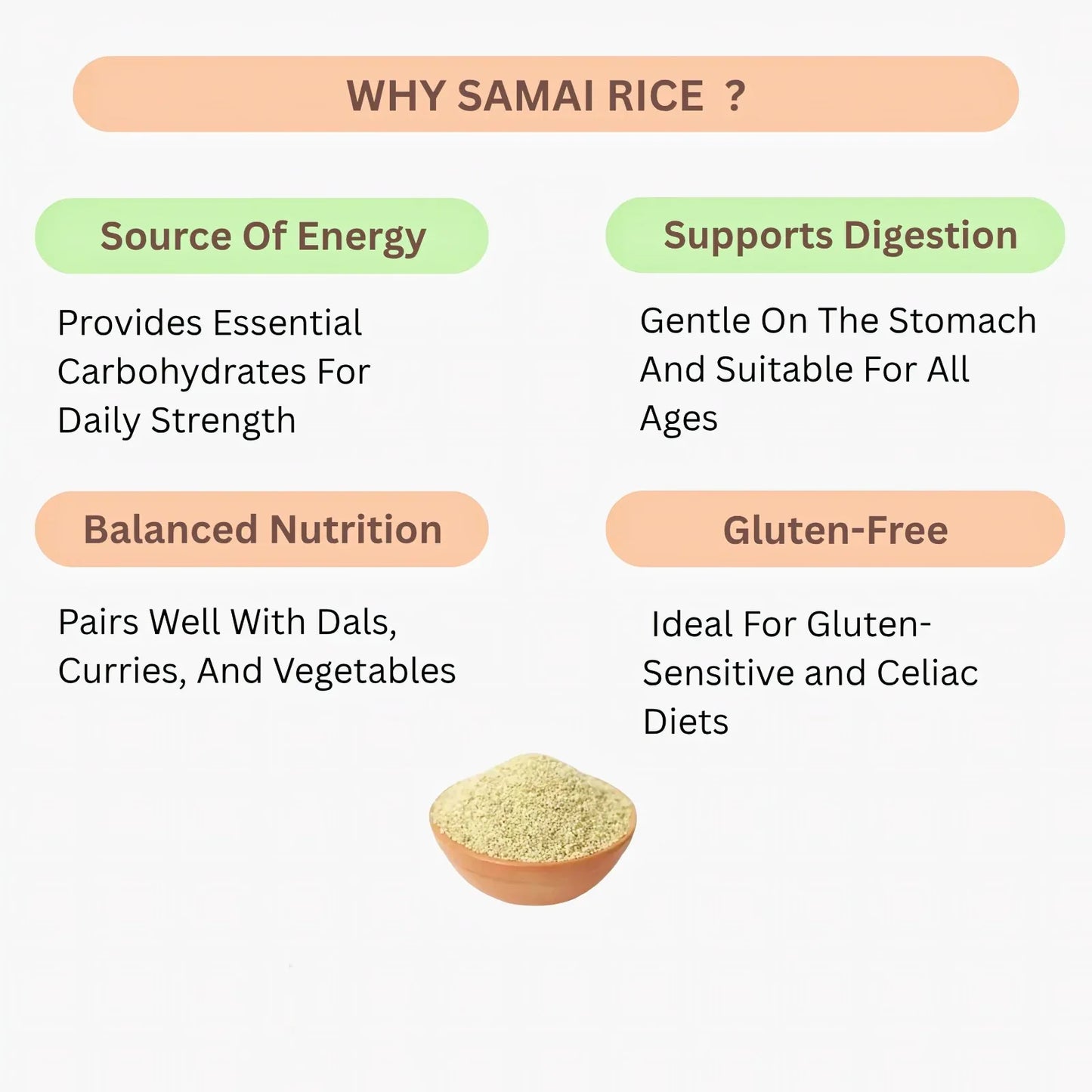 Araikkal Samai Rice / Samai Arisi - 500 g (Pack of 2) - Orgoshops