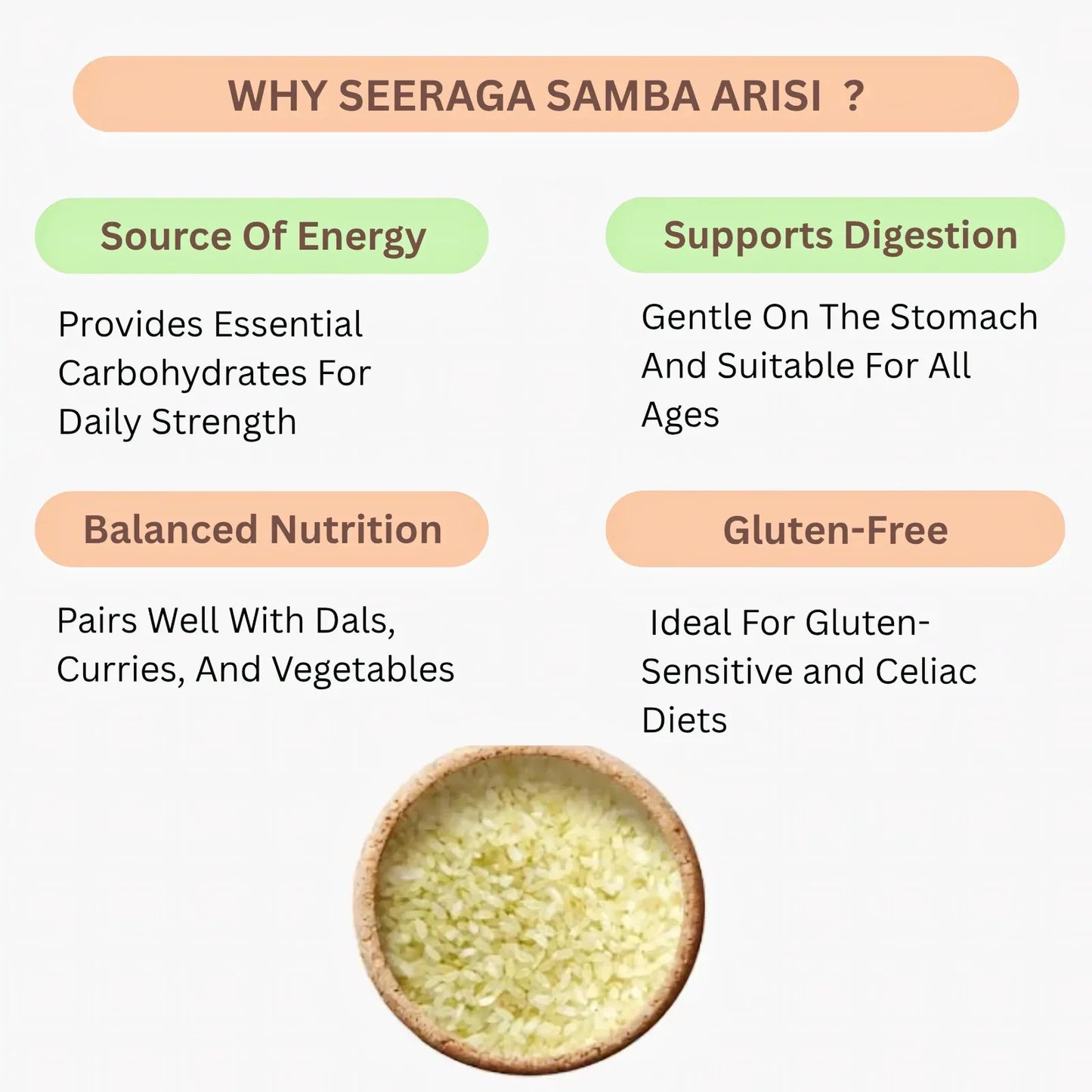 Araikkal Seeraga Samba Arisi / Jeera Samba Rice - 500 g ( Pack of 2) - Orgoshops