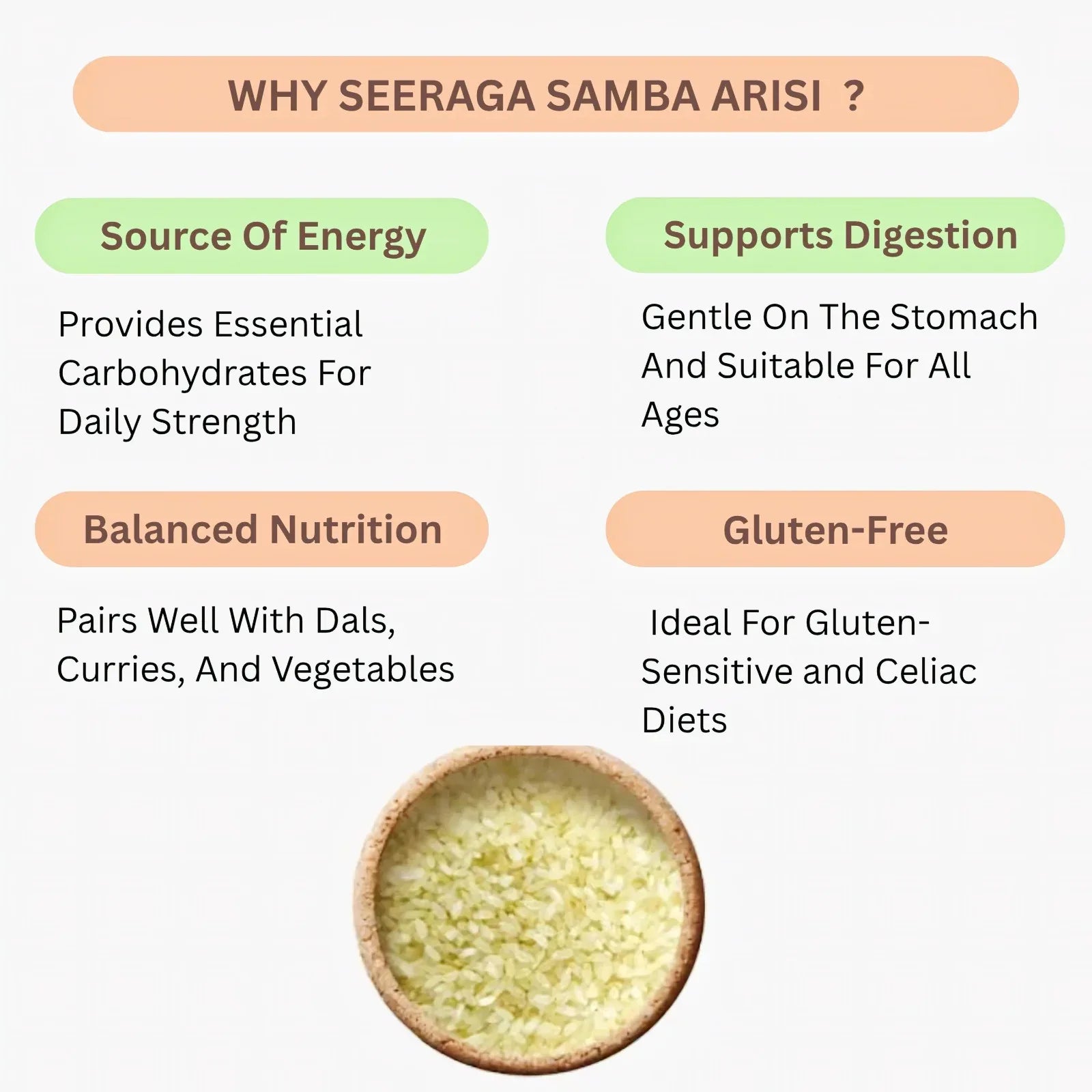 Araikkal Seeraga Samba Arisi / Jeera Samba Rice - 500 g ( Pack of 2) - Orgoshops