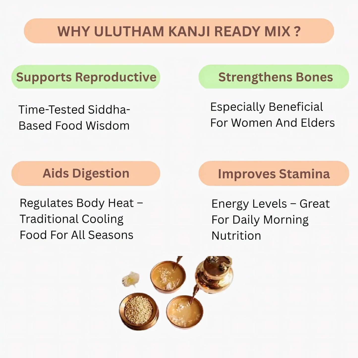 Araikkal Ulutham Kanji Ready Mix - 200 g (Pack of 2) - Orgoshops