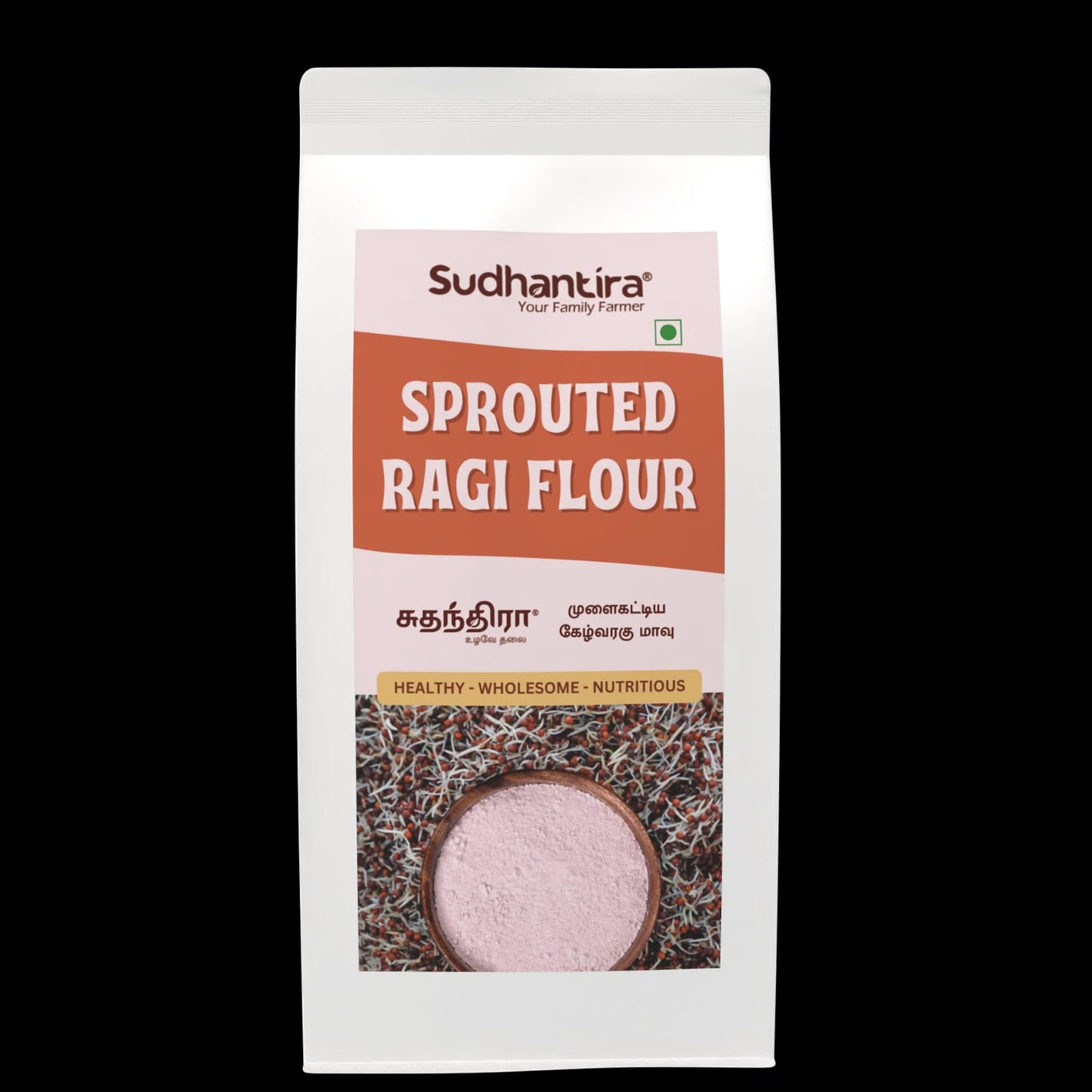 Sudhantira Organic Sprouted Ragi Flour - 1kg