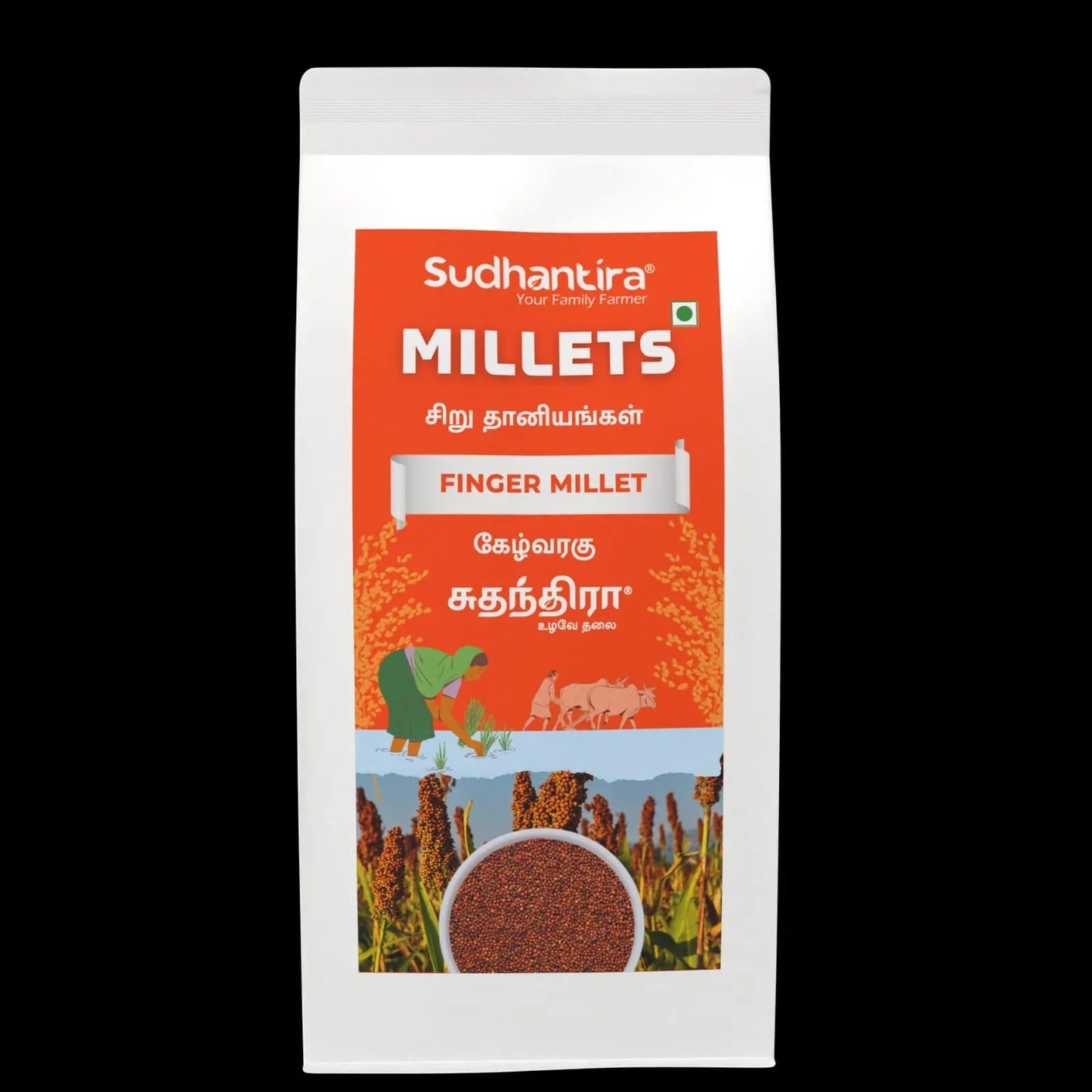 Sudhantira Finger Millet - 1kg - Orgoshops