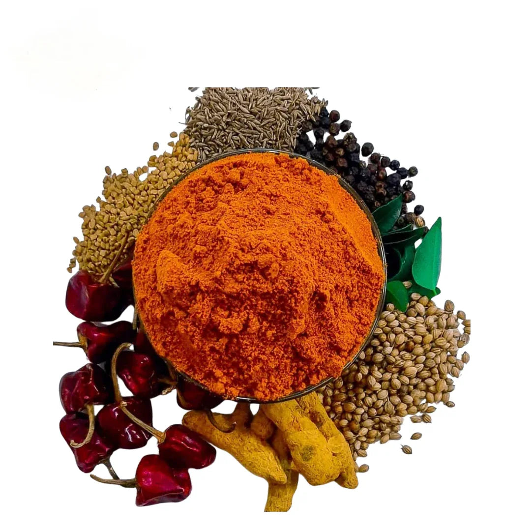 Abi's Masala Kulambu Milagai Thool - 100 g (Pack of 5) - Orgoshops