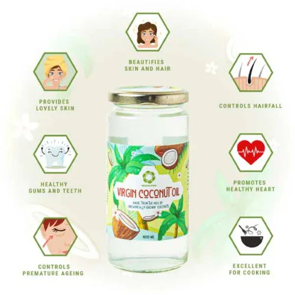 Neo Sanjivani Virgin Coconut Oil For Hair, Skin & Face - 400ml - Orgoshops