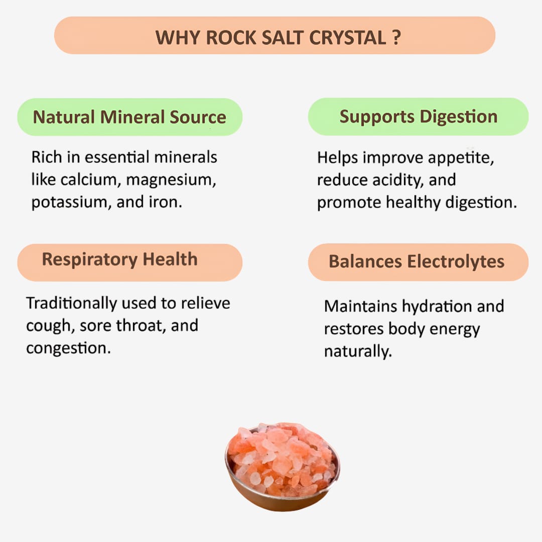 Dhaanyas Rock Salt Crystal - 500 Gms (Pack of 2)