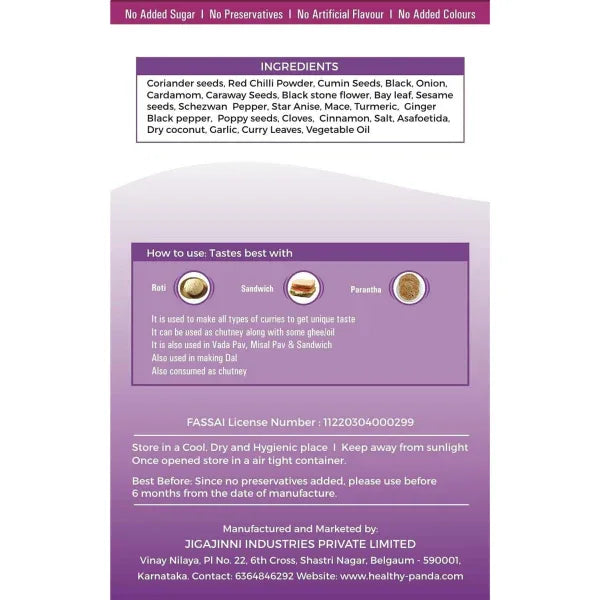 Ingredients of Onion masala