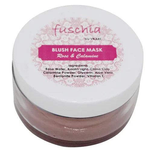 Fuschia Blush Face Mask - Rose & Calamine - 50g - Orgoshops