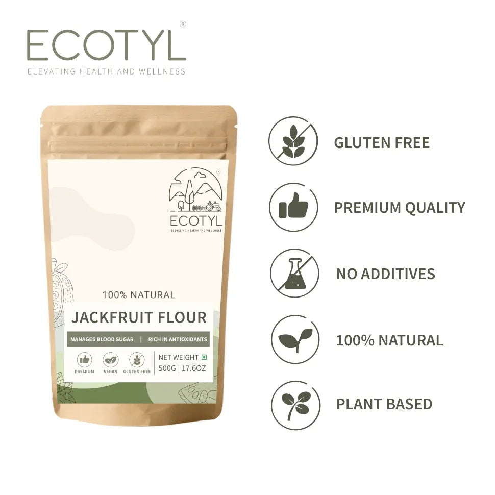 Ecotyl Jackfruit Flour | Low Glycemic Index | Gluten Free - 500g - Orgoshops