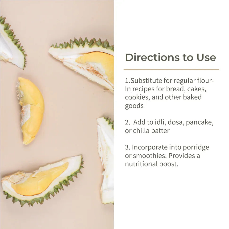 Ecotyl Jackfruit Flour | Low Glycemic Index | Gluten Free - 500g - Orgoshops