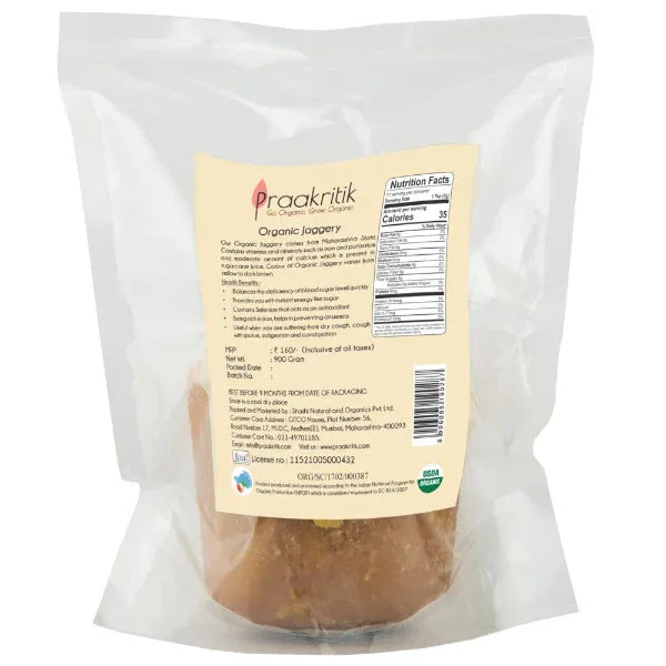 Praakritik Natural Jaggery-900g - Orgoshops