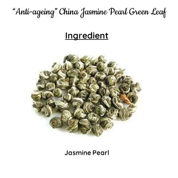 Anti-Ageing China Jasmine Pearl Green Leaf | Cold& Hot Brew | Makes 25 Cups - Orgoshops