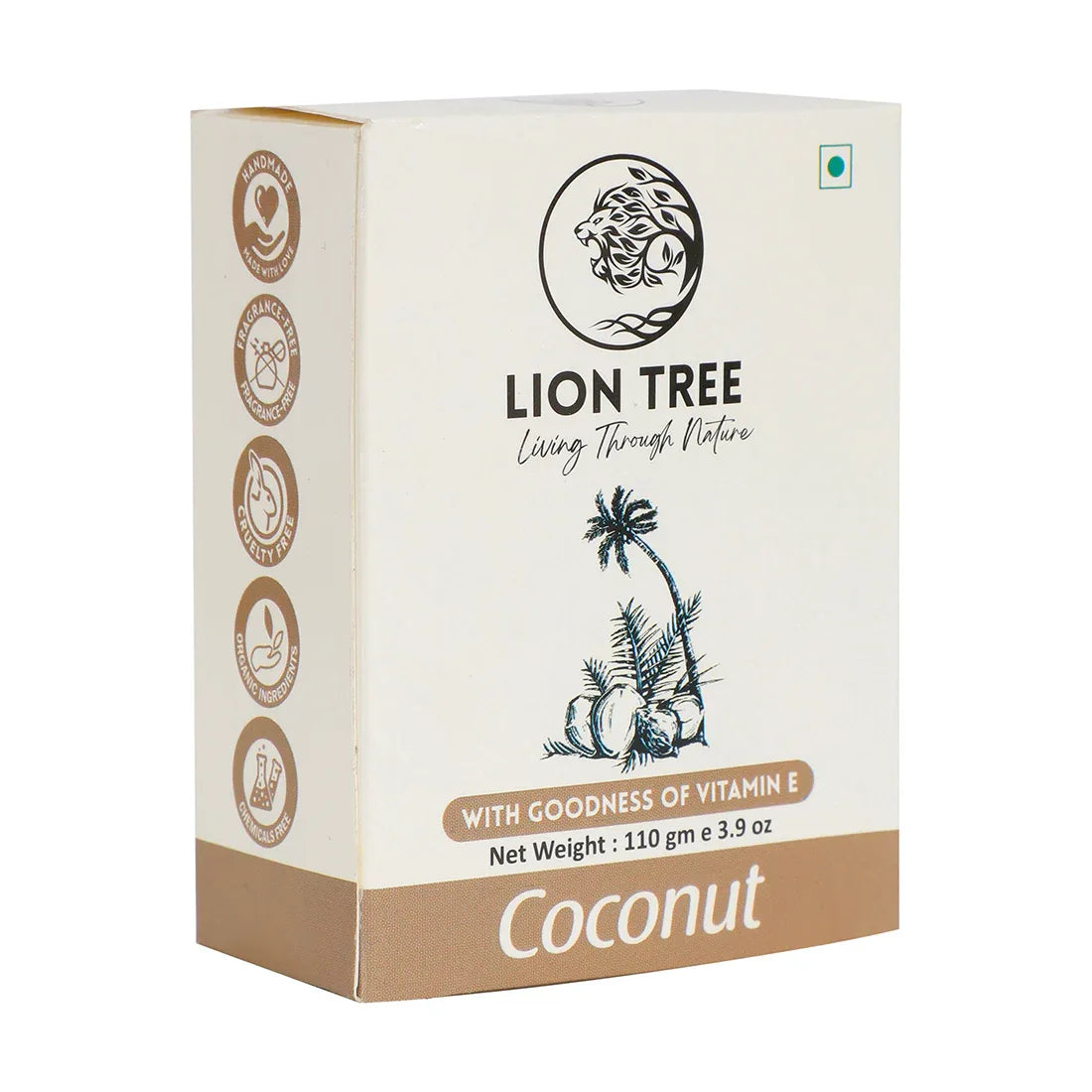 Lion Tree Handmade Coconut Soap With Goodness Of Vitamin E 110gm - Orgoshops