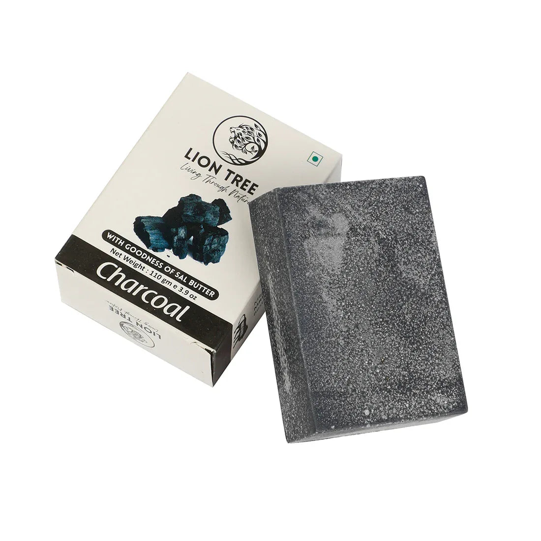Lion Tree Handmade Charcoal Soap With Goodness Of Sal Butter 110gm - Orgoshops