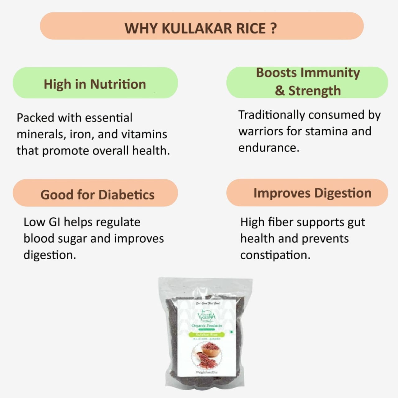 Veena Kulakar Rice - 500 g ( Pack of 2 )