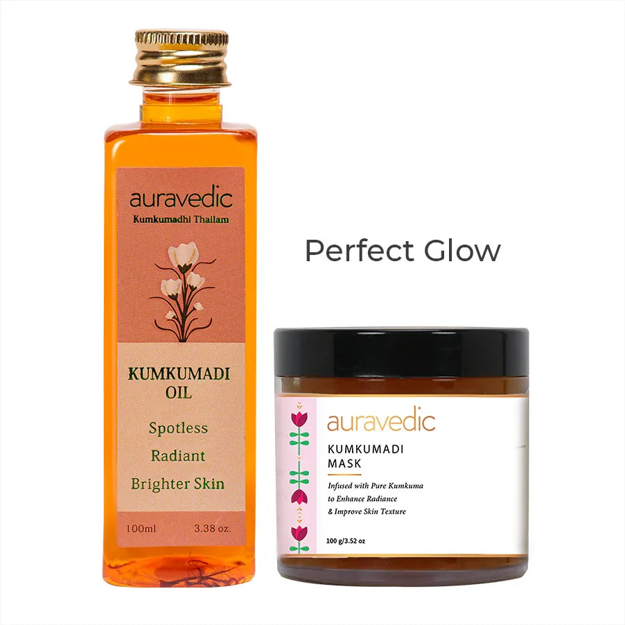 Auravedic Kumkumadi Perfect Glow ( 100ml * 2 ) - Orgoshops