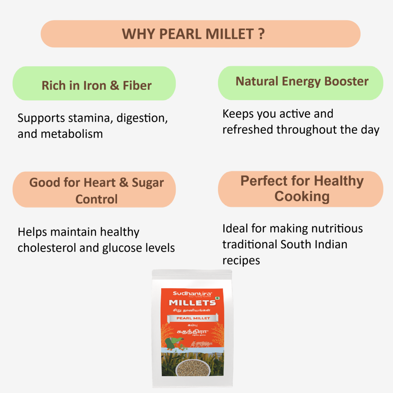 Sudhantira Pearl Millet - 1kg
